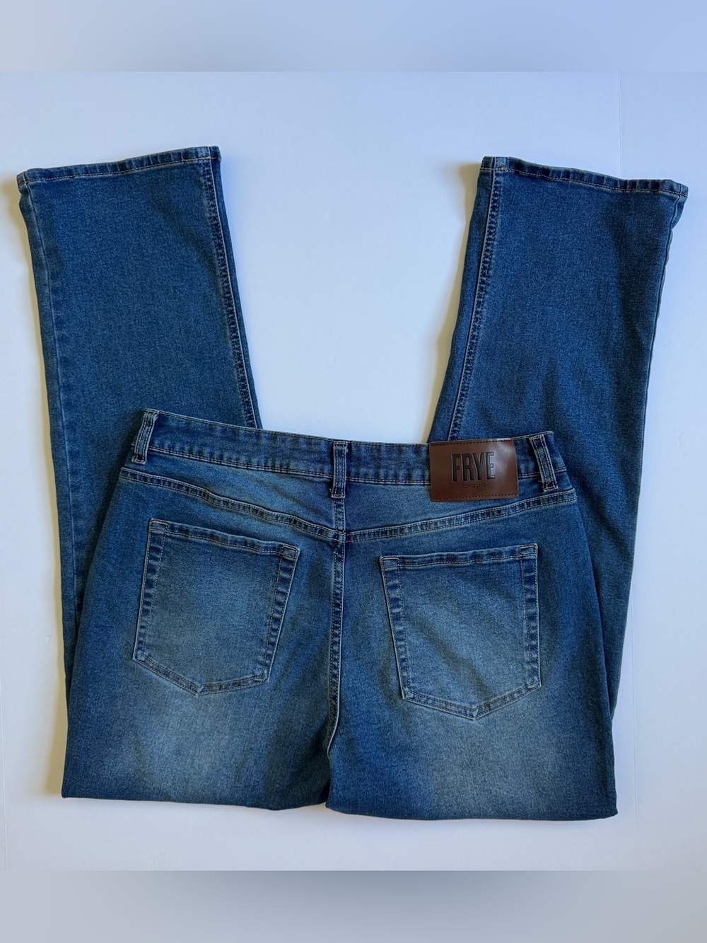 Women’s FRYE Blue Straight-Leg Denim Jeans